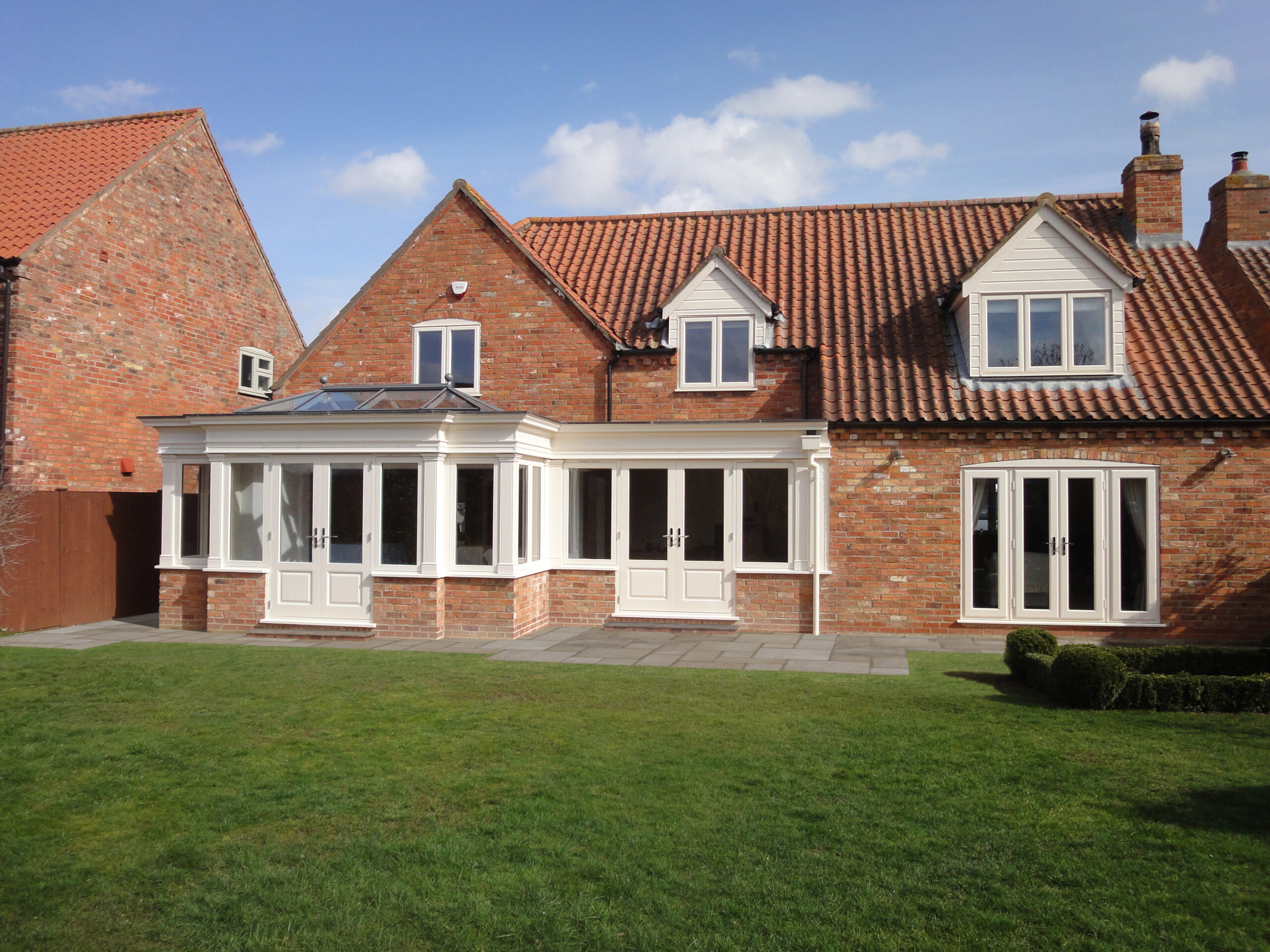Orangery extension to the back of a large home